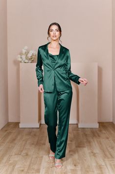 Ruby Satin Jacket Glamorous Long Sleeve Workwear Sets, Satin Long Sleeve Suits For Evening, Long Sleeve Satin Suits For Evening, Chic Satin Evening Suits, Chic Satin Suits For Evening, Chic Evening Suits In Satin, Evening Satin Suits With Long Sleeves, Satin Suits With Long Sleeves For Evening, Elegant Satin Sets For Workwear