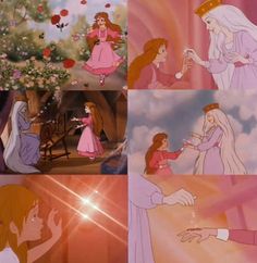 princess aurora and prince aurora from disney's the little mermaid, which is being watched by