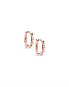 Jett 14k Rose Gold Earrings in White Diamond Rose Gold Huggie Hoop Earrings Vvs Clarity, Rose Gold Vvs Clarity Fine Jewelry Hoop Earrings, Everyday Rose Gold Hoop Earrings With Prong Setting, 14k Rose Gold Hoop Earrings With Prong Setting, Rose Gold 14k Hoop Earrings With Prong Setting, Rose Gold Prong Setting Huggie Earrings, Rose Gold Hoop Earrings With Prong Setting, Formal Rose Gold Huggie Earrings With Prong Setting, Anniversary Small Hoop Rose Gold Huggie Earrings