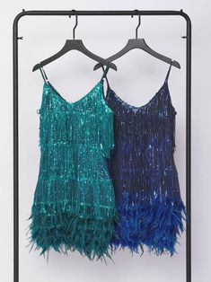 Austyn Tassel Feather Mini Dress In Emerald – Mew Mews Fashion Royal Blue Mini Dress, Feather Mini Dress, Elegant Party Dresses, Jumpsuits And Romper, Feather Dress, Blue Mini Dress, Maxi Dress Green, Embellished Dress, Shop Maxi Dresses