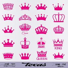 Tiara Svg, Crown Painting, Crown Silhouette, Crown Drawing, Crown Svg, Small Crown, Crown Tattoo Design, Crown Queen, King Crown