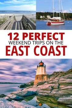 12 Perfect weekend trips on the East Coast, St Augustine FL, Belfast ME, Newport RI. East Coast Vacation Ideas, Solo Trips, Best Weekend Trips, 2 Days Trip, East Coast Usa, Usa Destinations, East Coast Travel, Best Vacation Spots, Usa Travel Guide