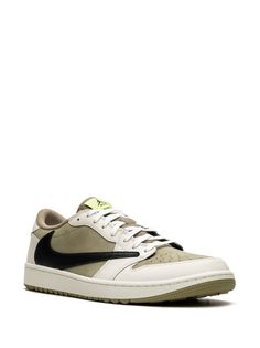 Jordan x Travis Scott Air Jordan 1 Low Golf Sneakers - Farfetch Yeezy 750, Wings Logo, Air Jordan 3, Air Jordan 1 Low, Jordan 1 Low, Newest Jordans, Jordan 1 Retro, Travis Scott, Dolce & Gabbana