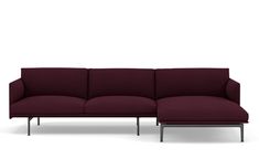 The Outline Collection adds new perspectives to the classic Scandinavian design sofas of the 1960's, marrying the ideals of simplicity and function into one. With the design taking its name from its strong outline of a sofa, the Outline Series is clean and elegant on the outside with a deep seat and soft cushioning on its inside. The Outline Series has an expression that is at once elegant yet timeless, elevated by its lines referencing architectural shapes alongside its curved armrests, giving the design a distinct appearance across various sizes and variants. The Outline Series also includes Studio versions of the Sofa and Chair, being compact versions with slimmed-down proportions for smaller spaces within the home, hotel rooms, work settings and more.
*Available with chaise longue on l Architectural Shapes, Scandinavian Sofa Design, Sofa And Chair, Sofa With Chaise, Contemporary Sofa, Hotel Rooms, Sofas And Chairs, New Perspective, Hotels Room