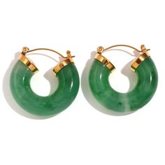 Jade Chunky Acrylic Hoops. Trendy Hoop Earrings For Vacation, Trendy Vacation Earrings, Trendy Green Hoop Earrings For Spring, Trendy Hoop Earrings For Summer, Trendy Summer Hoop Earrings As Gift, Trendy Green Earrings For Spring, Trendy Summer Plastic Jewelry, Trendy Green Hoop Earrings, Trendy Summer Earrings For Everyday