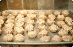 some food that is sitting on a baking sheet in the oven and ready to be baked