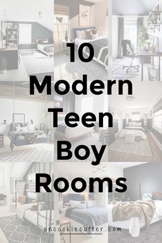 We are thinking about our teen boys room and while I was looking for inspo, I rounded up 10 modern teen boy room ideas from my fav bloggers! Bedroom For Teenagers Boys, Teen Desk Ideas Boy, Small Teen Room Ideas For Boys, Teenage Room Decor Boy Bedroom Ideas, Teen Bed Room Ideas, Ideas For Teenage Boys Room, Neutral Teen Boy Room, Teens Bedroom Boys, Small Bedroom For Teen Boy