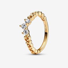 Regal Swirl Tiara Ring | Gold plated | Pandora US Rings Pandora, Tiara Ring, Style Royal, Pandora Rings, Gold Plated Rings, Gold Plated Silver, 925 Silver Rings, Gold Gold, Shinee