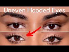 Makeup Small Hooded Eyes, Eyeliner For Uneven Eyelids, Brown Hooded Eyes Makeup, Brown Eyeliner Looks Natural Hooded Eyes, Dmv Make Up, Uneven Eyelids Makeup, Make Up For Small Hooded Eyes, Eye Makeup For Small Eyes Hooded Eyelids, Uneven Hooded Eyes