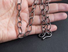 This chain is made entirely by hand. Suitable for different ways of wearing. With a rough look and style. It can be worn by both men and women which makes it great. Material: Silver, Oxidized patina Please, avoid dropping jewelry! S H I P P I N G : All objects are carefully wrapped in a bubble wrap and a box or input in elegant jewelry boxes and orders are shipped via registered priority international mail. Please, keep the jewelry away from perfume and other alcohol containing fluids because th Oxidized Silver Bracelet, Oxidized Silver Necklace, Rustic Bracelet, Handmade Chain, Open Bangle, Rustic Jewelry, Oxidized Silver, Keep Jewelry, Bangles Jewelry