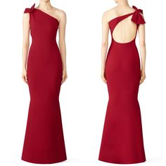 La Petite Robe Di Chiara Boni Red Bow Shoulder Gown Maxi Dress In Size 44 Chiara Boni Size 44 = Us Size 8 72% Polyamide, 28% Elastane. Gown. One Shoulder Neckline. Step In And Pull Up Style. Colors May Vary In Different Photos/Lighting, Etc. Please Kindly Note That Sales Are Final - No Returns, Exchanges, Or Cancellations. In Pre-Owned Condition - Color Transfer On Interior Labels & Mark Towards Bottom But Can Get Hemmed Off If Desired Elegant One-shoulder Evening Dress For Red Carpet, Red One-shoulder Evening Dress For Gala, Red One-shoulder Gala Evening Dress, One-shoulder Red Maxi Dress For Gala, Red One-shoulder Maxi Dress For Gala, One Shoulder Red Gown For Wedding, Red One Shoulder Wedding Gown, Red One Shoulder Gown For Wedding, One Shoulder Red Dress For Wedding