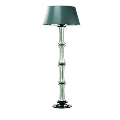 a green lamp on a white background