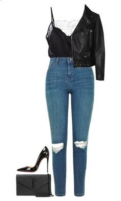 Cute Polyvore Outfits, Casual Chique Stijl, Milan Fashion Weeks, Black Leather Jacket, Polyvore Outfits, Polyvore Fashion, Teen Fashion