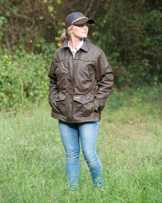 Women’s Round Up Jacket | Jackets by Outback Trading Company | OutbackTrading.com Western Style Outerwear For Fall Outdoor Activities, Western Style Fall Outdoor Outerwear, Classic Brown Utility Jacket For Outdoor, Brown Outerwear For Fall Outdoor Activities, Brown Fall Outerwear For Outdoor Activities, Fall Sport Coat With Pockets For Travel, Brown Sport Coat For Outdoor Activities, Fall Travel Sport Coat With Pockets, Brown Sport Coat For Outdoor Activities In Fall