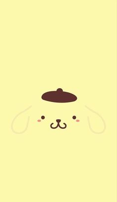 the face of a dog with a hat on it's head is shown in this minimal