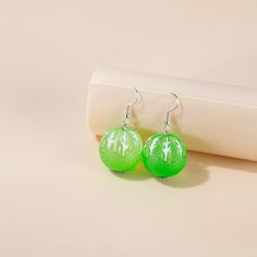 Material: Resin Fashion Element: Lemon, Pumpkin, Null Style: Pastoral Style Banana Earrings, Mori Style, Fruit Cartoon, Mori Fashion, Puppy Supplies, Watch Necklace, Green And Orange, Lemon, Fruit