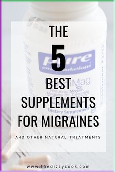 Looking for alternatives to medications? These n Vitamins For Migraines, Vestibular Dysfunction, Migraine Tips, Migraine Supplements, Vestibular Migraines, Migraine Remedies, Dizzy Cook