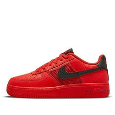 Nike Air Force 1 Low Mesh Pocket (GS) /Shoes DH9596-600 KICKSOVER Nike Air Force 1 Sports Shoes With Perforations, Nike Air Force 1 With Perforations For Sports, Nike Air Force 1 Perforated Lace-up Sports Shoes, Nike Air Force 1 Lace-up With Perforations For Sports, Nike Air Force 1 High-top Sports Shoes, Sporty Nike Air Force 1 With Perforations, Nike Air Force 1 High-top Leather With Perforations, Nike Air Force 1 Leather With Perforations, Nike Air Force 1 With Perforations For Streetwear