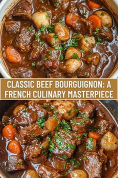 beef bourguignon in a french culinary masterpiece