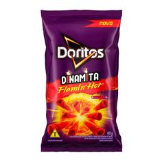 doritos d'namita flaming hot potato flavored snack bag, 40g