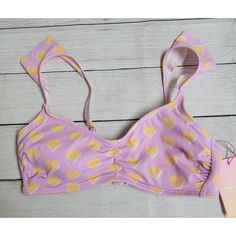 Reposhing This Item I Purchased From @Mtviewoverstock. Nwt So Cute! It Ended Up Being Too Small On Me. Questions? Leave A Comment Below! Purple Swimsuit, Stoney Clover Lane, Stoney Clover, Swim Suit Bottoms, Heart Print, Color Purple, So Cute, Target, Purple