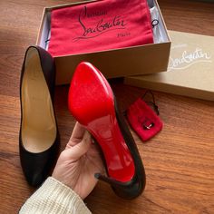 The Elegant Pump In Soft Nappa Leather. Beautiful. 100mm High And Intact Soles. Never Worn Elegant Pumps, Kpop Fashion Outfits, Kpop Fashion, Louboutin Shoes, Nappa Leather, Christian Louboutin Shoes, Shoes Women Heels, Christian Louboutin, Shoes Heels