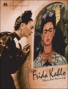 frida kallo's life as art as life is shown in this poster