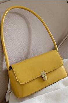 $49.90 - Yellow purse handbag for elegant ladies, feminine women and teens. Everyday Tote Flap Bag With Hasp Closure, Rectangular Box Bag For Everyday Spring Use, Daily Use Shoulder Baguette Bag With Hasp Closure, Daily Use Baguette Shoulder Bag With Hasp Closure, Casual Solid Rectangular Baguette Bag, Solid Casual Rectangular Baguette Bag, Casual Solid Color Rectangular Baguette Bag, Daily Use Baguette Bag With Hasp Closure, Trendy Satchel Baguette Bag With Hasp Closure