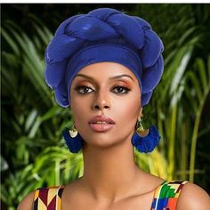 Women's Head Turban Is Made Of High-Quality Polyester Material, Soft And Comfortable To Wear. Braid Pre-Tied Head Wrap Head Circumference Is Around 19.6 - 23 Inch (50 - 58 Cm); It Has Good Elasticity, Suitable For Most Women And Girls. 1 Pieces. African Turban Headband Can Be Fashion Accessories To Keep Your Hair Style, Sleep Hat, And So On; Suitable For Any Occasion, As Well As Everyday Wear. African-Style Headwraps Makes Your Life Experience Unique. Beanie Cap Headwrap Is Skin Friendly And Do Blue One-size Headwrap For The Beach, Blue Casual One-size Headwrap, Casual Blue One-size Turban, Bohemian Style One-size Headwrap, Casual One-size Solid Color Headwrap, African Turban, Black Straw Hat, Head Turban, Vintage Helmet