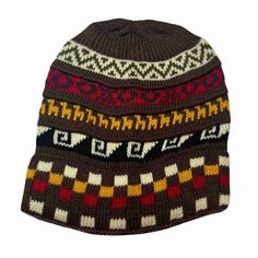 Check out our variety of alpaca hats, gloves, and socks. Click here now:   https://www.etsy.com/shop/LatinAmericanBoutiq?ref=seller-platform-mcnav§ion_id=35337310 - Hand-knitted alpaca beanie hat - Warm, soft, and comfortable - Colorful unisex cap - Made of alpaca Measurements: Head circumference: stretches from 18 inches (46cm) to 20 inches (51cm) Length from top to bottom:  9 inches / 23cm Care Instructions: - Gently Hand wash - Do not wring - Lay flat to dry - Do not tumble dry Bohemian Brown Knitted Beanie, Warm Alpaca Beanie Hat, Warm Alpaca Beanie, Brown Alpaca Beanie Hat, Alpaca Beanie, Winter Alpaca Beanie Cap, Purple Tissue Paper, Blue Tissue Paper, Wool Gifts