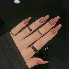 Kylie Nails, Nude Nail Designs, Beige Nails, Basic Nails, Casual Nails, Work Nails, Blush Nails, Ballerina Nails