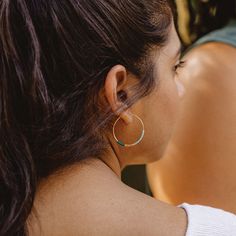 Septima Dusk Hoop Earring. Find at Son of a Sailor: Stylish jewelry, accessories, & home goods for all. Based in Austin & San Antonio. Precious Beads, Gold Filled Hoops, Handmade Earrings Beaded, Friendship Bracelets Diy, Stunning Earrings, Sterling Silver Hoops, Stylish Jewelry, Polish Jewelry, Leather Jewelry