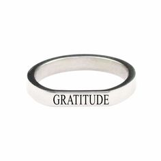 gratitude fashion ring Focus On The Positive, Flat Ring, Blue Lily, Simple Reminders, Neck Choker, Great Gifts For Mom, Practice Gratitude, Quartz Bracelet, Opal Rings