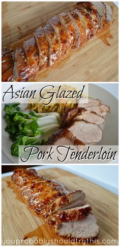 Asian Marinade For Pork, Asian Pork Tenderloin, Asian Pork Recipes, Glazed Pork Tenderloin, Roasted Pork Tenderloin Recipes, Rabbit Recipes, Asian Pork, Glazed Pork