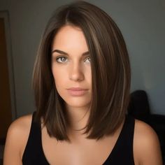 Layered Lob Haircut For Fine Hair, Medium Length Haircut Straight Center Part, Short Hairstyles For Women In Their 30s, Haircuts That Frame Your Face Long Hair, Medium Bob Side Part, Short Dark Balayage Hair, Brunette Long Bob Side Part, Medium Length Hair Blowout Side Part, Shoulder Length Hair Side Part Straight