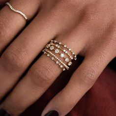 Diamond Distance Band | Melanie Casey Fine Jewelry Wedding Band And Ring Combo, Distance Band Ring, Chain Wedding Band, Wedding Band Dainty, Wedding Band Gold Diamond, Studded Wedding Band, Spaced Out Diamond Wedding Band, Spaced Diamond Band, Wedding Band Ideas