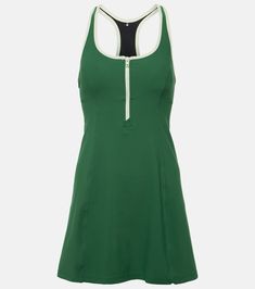 Racerback tennis dress in green - The Upside | Mytheresa Fitted Mini Sports Dress, Fitted Mini Tennis Dress For Gym, Fitted Racerback Tennis Dress For Gym, Fitted Racerback Sporty Tennis Dress, Fitted Racerback Tennis Dress, Sporty Fitted Racerback Tennis Dress, Athleisure Mini Tennis Dress, Fitted Mini Length Tennis Dress For Sports, Fitted Racerback Tennis Dress For Sports