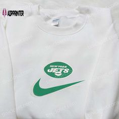 New York Jets x Nike Swoosh Embroidered Shirt:
Elevate your game day style with this exclusive collaboration between the New York Jets and Nike. Featuring a sleek design with the iconic Nike Swoosh embroidered on the chest, this shirt showcases your team pride in a sophisticated way. Made with high-quality materials, it offers comfort and durability, ensuring long-lasting wear. Perfect for both game days and casual outings, this shirt is a must-have for any die-hard Jets fan.
NFL Sports Embroidered Hoodie:
Stay warm and stylish during those chilly game days with this NFL Sports Embroidered Hoodie. Made from a soft and cozy fabric blend, this hoodie provides ultimate comfort while cheering on your favorite team. The intricate embroidery detailing showcases your team's logo in a bold and eye Dads Favorite, Embroidery Detailing, Take Responsibility, Cozy Fabric, Nfl Sports, Sports Hoodies, Shirt Embroidery, Intricate Embroidery, Adulting Shirts