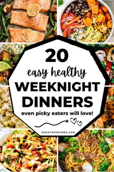 20 easy healthy weeknight dinner ideas that are perfect for the whole family to enjoy