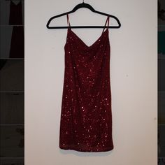 Red Sparkly Short Dress Red Sparkly Mini Dress, Red Dress Short Sparkly, Red Summer Dress For Holiday Party, Summer Red Dress For Holiday Party, Red Mini Dress For Holiday Party In Spring, Red Sparkle Dress Aesthetic, Sparkly Red Mini Dress, Red Velvet Sparkly Dress, Glamorous Red Holiday Mini Dress