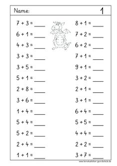 the addition worksheet is filled with numbers to make it easier for children to learn