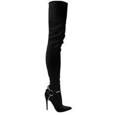 Black Monika Chiang “Lacia” Thigh High Boots, Made Of Stretchy Suede, In The Color Black. Size: 37 Never Used *Does Not Come With The Embellished Harness* Luxury Black Knee-high Boots, Elegant Over-the-knee Boots For Night Out, Luxury Over-the-knee Heeled Boots, Luxury Formal Over-the-knee Boots, Fitted Luxury Knee-high Boots For Night Out, Elegant Thigh High Heeled Boots For Night Out, Chic Over The Knee Boots For Evening, Chic Over-the-knee Boots For Evening, Luxury Fitted Knee-high Boots For Evening