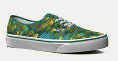 National Geographic print custom vans - Fish Dc Sneaker