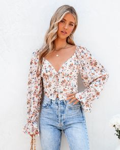 Kyler Floral Crop Blouse Off Shoulder Evening Gown, Fitted Blouse, Sequin Formal Dress, Mini Skater Dress, Distressed Denim Jacket, High Rise Denim, Crop Blouse, Skirts With Pockets, Mini Black Dress