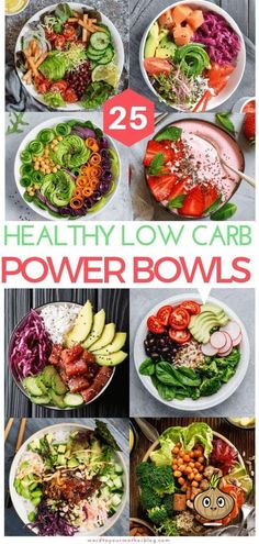 25 healthy low carb power bowls