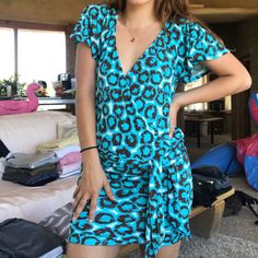 Vintage Dress, Never Worn, Purchased From A Vintage Clothing Boutique, Excellent Condition And Very Flattering Shape To The Dress Vintage Clothing Boutique, Clothing Boutique, Vintage Dress, Von Furstenberg, Diane Von, Diane Von Furstenberg, Blue Dress, Vintage Clothing, Blue Dresses