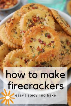 how to make firecrackers easy, spicy no bake appetizer