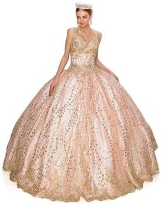 This stunning long gown is perfect for your Quinceanera. This dress features cap sleeve and a back cutout with gold coil lace studded with stunning AB rhinestone. You'll love how beautiful it makes you feel! Fabric : Satin, Tulle, Sequins Corset Back Length : Full Length Sleeve Style : Cap Sleeve Colors : Blue, Burgundy, Rose Gold, Lilac Sizes : XS, S, M, L, XL, 2XL, 3XL Fully Lined Soft Cup Inserts Occasion : Weddings-Princess Dress-Flower Girl Dresses-Formal Events Long Ball Gown, Debutante Ball, Ball Gown Dress, Satin Tulle, Quinceanera Dress, Glitter Dress, Princess Wedding Dresses, Pageant Dresses, Ball Gown Dresses