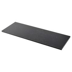 a black counter top on a white background