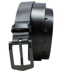 The perfect gift for frequent fliers and anyone who works in a courthouse or other high security areas. For this belt, a black carbon fiber buckle is sewn onto a genuine leather strap. No snaps to trigger a metal detector. No need to remove your belt when going through security. The Stealth Dress Black Leather Belt set should not be kept a secret! This handsome, high-tech belt is the answer for those with those who regularly traverse security clearances. As a bonus, no metal means no nickel alle Father's Day Specials, Nickel Allergy, Casual Belt, Metal Detector, Brown Leather Belt, Black Leather Belt, Brown Leather Strap, Brown Belt, Leather Buckle